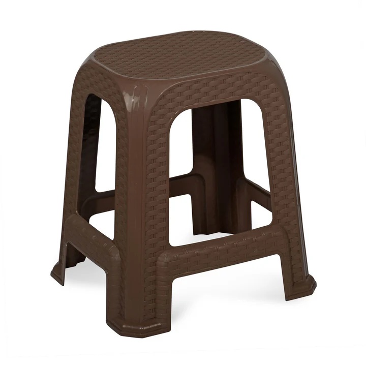 Nilkamal STL26 Plastic Stool (Season Rust Brown) 2