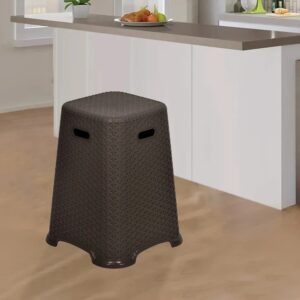 Nilkamal STL29 Plastic Stool (Season Rust Brown)