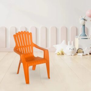 Nilkamal TOYCHR5026 Plastic Kids Arm Chair (Bright Orange)