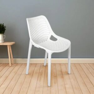 Nilkamal Vento Plastic Chair (Milky White)