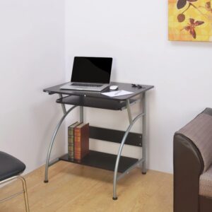 Nilkamal Vibe Computer Table (Black/Walnut)