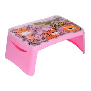 Nilkamal Wizard Jungle Adventure Foldable Kids Study Table with Storage (Fairy Pink)