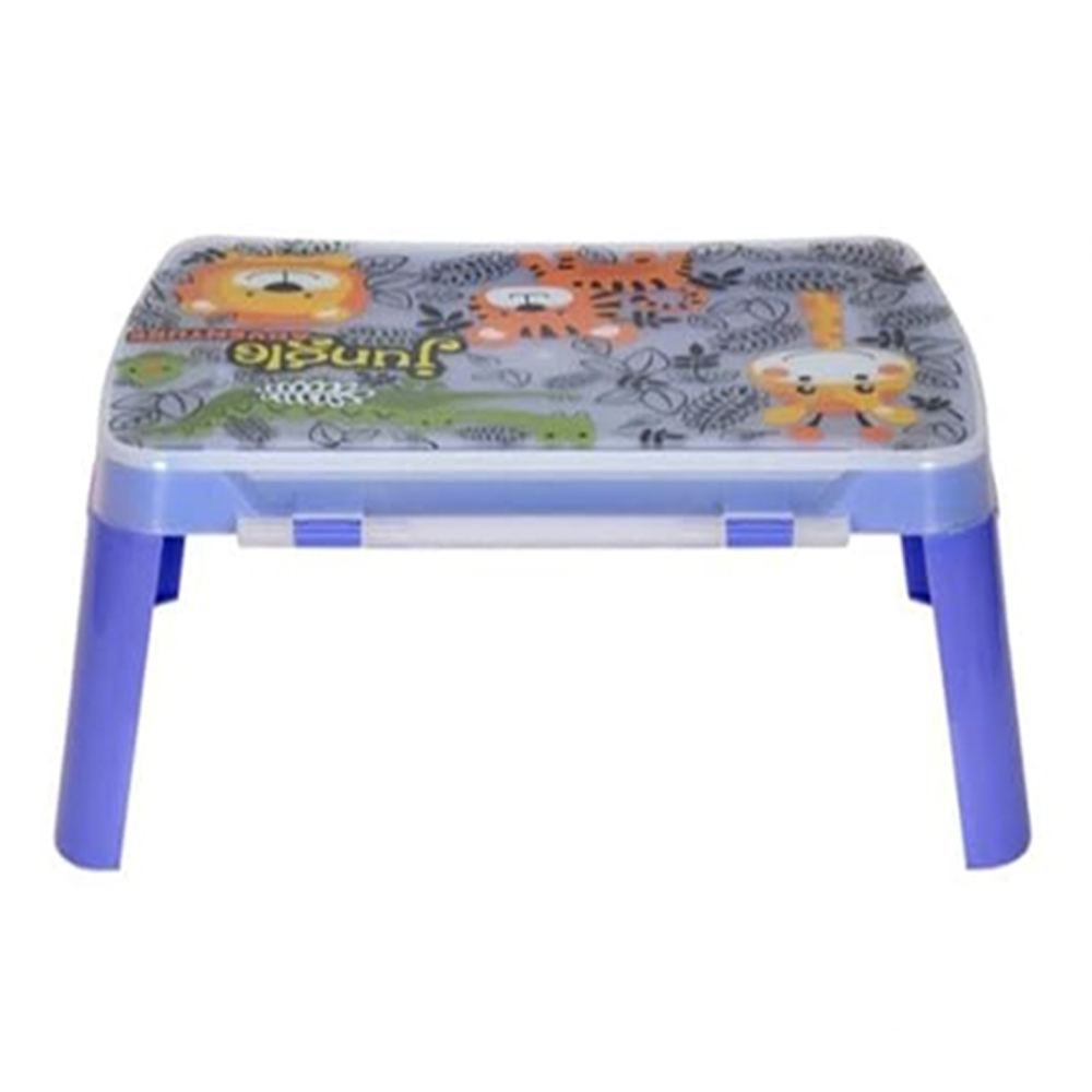 Nilkamal Wizard Jungle Adventure Foldable Kids Study Table with Storage (Purple) 1