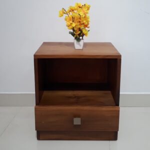 Bedside Table, Bottom Drawer (Teak)