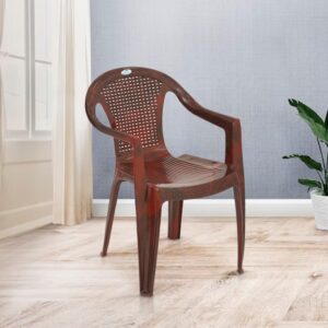 Nilkamal CHR2036 Plastic Arm Chair (Rose Wood)