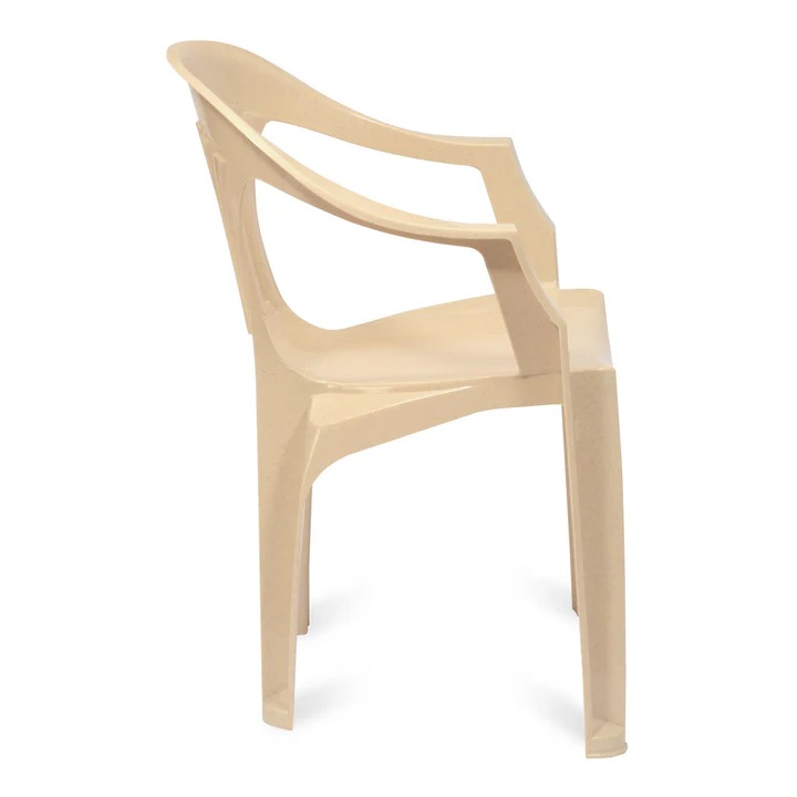 Nilkamal CHR2101 Plastic Arm Chair (Marble Beige) 6