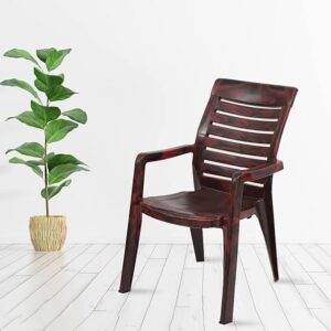 Nilkamal CHR2180 Plastic Arm Chair (Rose Wood)