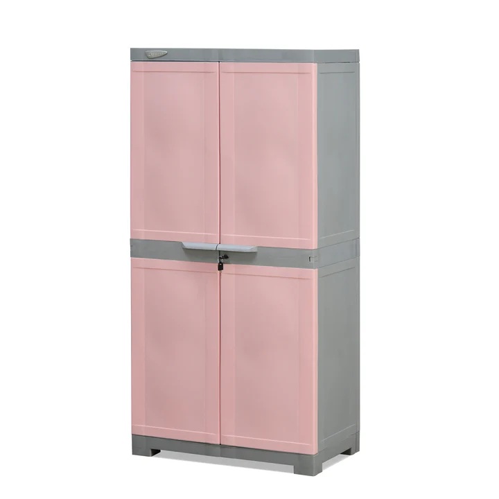 Nilkamal Freedom Mini Medium (FMM) Plastic Storage Cabinet (Crisp Onion - Haze Grey) 3