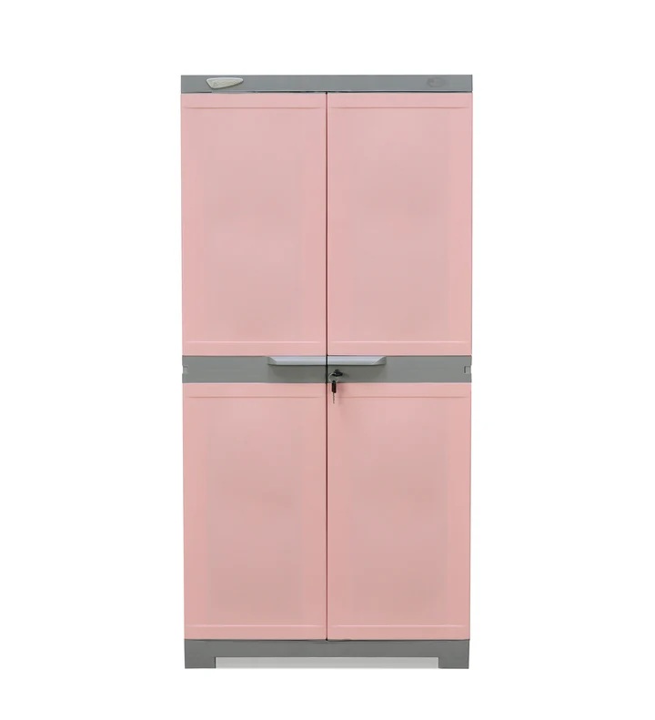 Nilkamal Freedom Mini Medium (FMM) Plastic Storage Cabinet (Crisp Onion - Haze Grey) 6