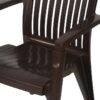 Nilkamal Heritage Plastic Arm Chair (Weather Brown) 10