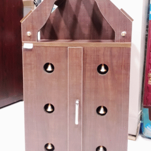 Pooja Stand, Medium, Brown (Particle Board)