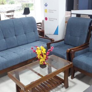 Sofa Set 3+1+1, Blue (Teak)