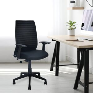 Nilkamal Thames Neo High Back Frabric Chair (Black)