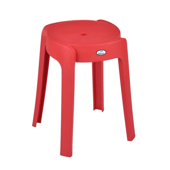 Nilkamal Twist Plastic Stool (Bright Red) 3