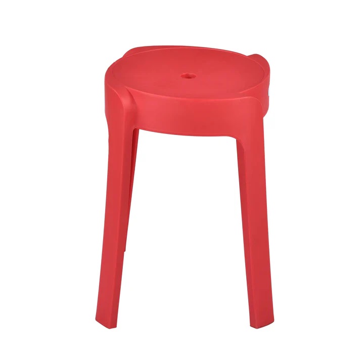 Nilkamal Twist Plastic Stool (Bright Red) 4