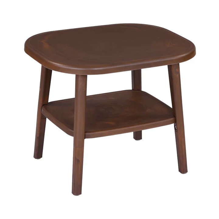 Nilkamal Arena Plastic Side Table (Walnut) 2