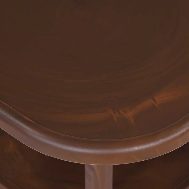 Nilkamal Arena Plastic Side Table (Walnut) 6
