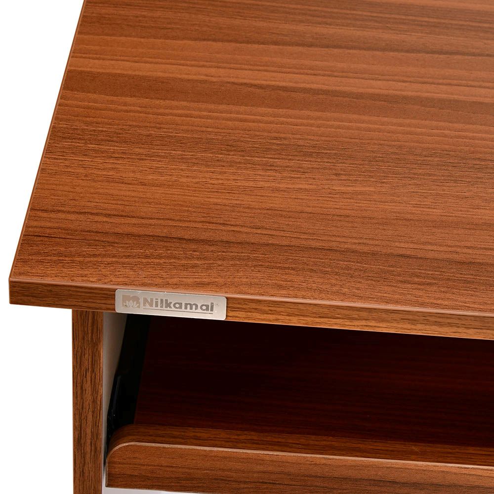 Nilkamal Ashford Neo Computer Table (Walnut-White) 5
