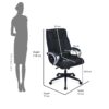 Nilkamal Caddy High Back Office Chair (Black) 10