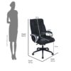 Nilkamal Caddy High Back Office Chair (Black) 12