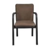 Nilkamal Luxe Full-Back Cushioned Plastic Chair (Season Rust Brown & Dark Beige) 3
