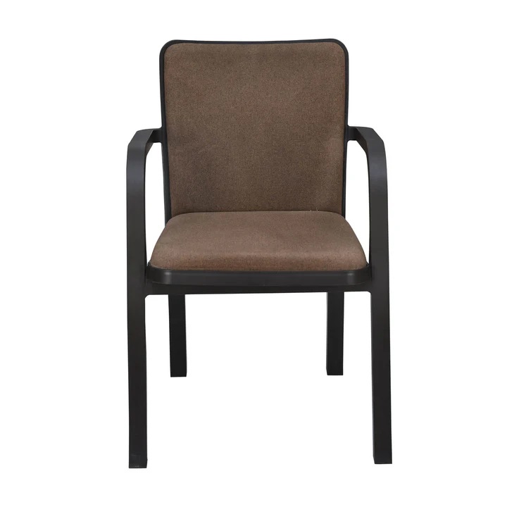 Nilkamal Luxe Full-Back Cushioned Plastic Chair (Season Rust Brown & Dark Beige) 3