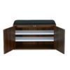 Nilkamal Metro 2 Door Engineered Wood Shoe Cabinet (Walnut) 4