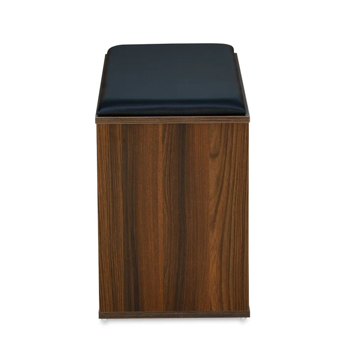 Nilkamal Metro 2 Door Engineered Wood Shoe Cabinet (Walnut) 5
