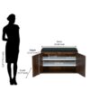 Nilkamal Metro 2 Door Engineered Wood Shoe Cabinet (Walnut) 9