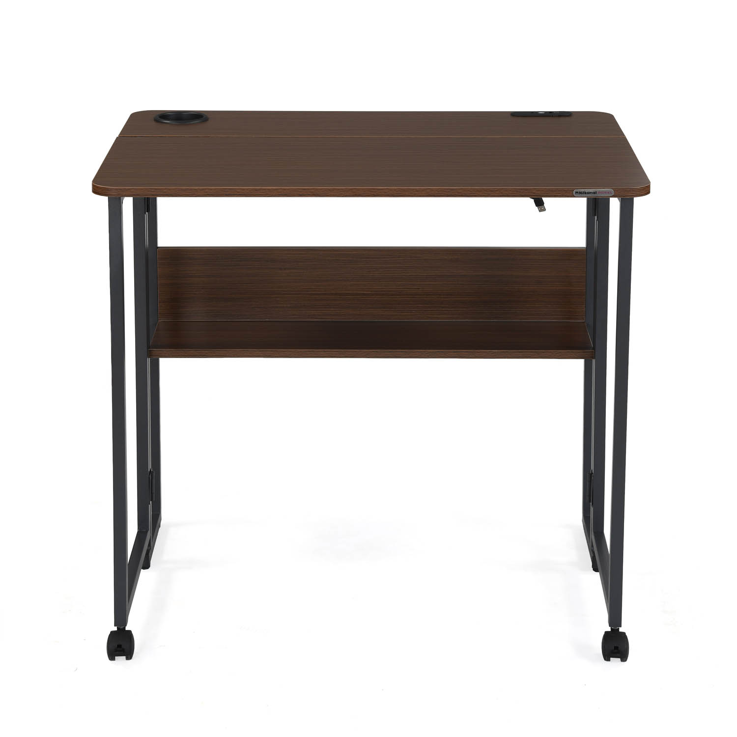 Nilkamal Nolan Foldable Desk (GPGLEGNO OAK) 1