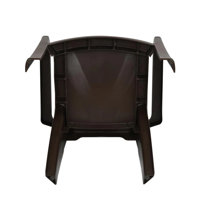 Nilkamal Ortho Comfort Plastic Arm Chair (Season Rust Brown) 11