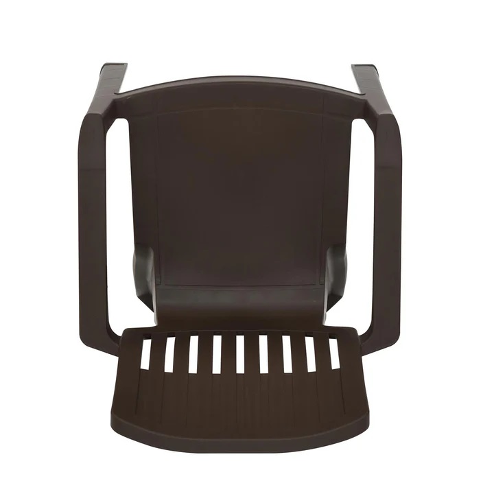 Nilkamal Ortho Comfort Plastic Arm Chair (Season Rust Brown) 12