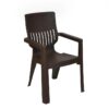 Nilkamal Ortho Comfort Plastic Arm Chair (Season Rust Brown) 2