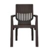 Nilkamal Ortho Comfort Plastic Arm Chair (Season Rust Brown) 3