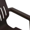 Nilkamal Ortho Comfort Plastic Arm Chair (Season Rust Brown) 6
