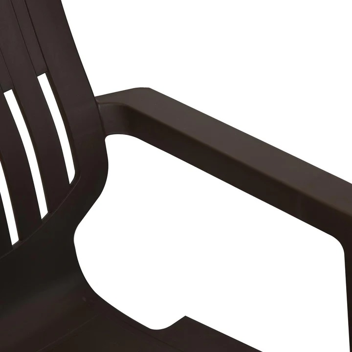 Nilkamal Ortho Comfort Plastic Arm Chair (Season Rust Brown) 6