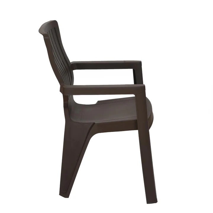 Nilkamal Ortho Comfort Plastic Arm Chair (Season Rust Brown) 7