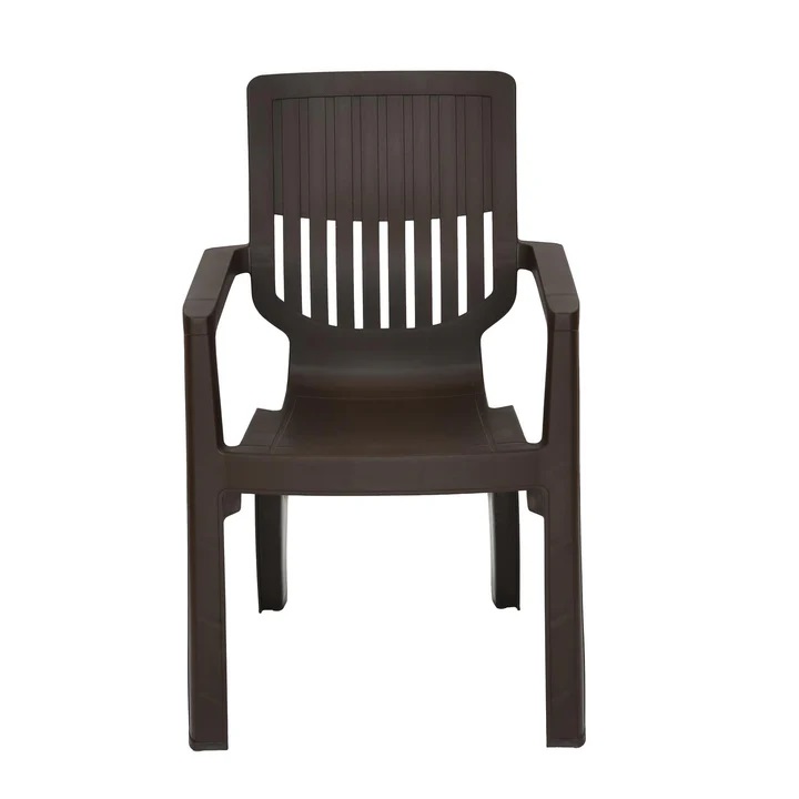Nilkamal Ortho Comfort Plastic Arm Chair (Season Rust Brown) 8