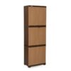 Nilkamal Freedom Mini Medium (FML) Plastic Cabinet for Storage (Sandy & Dark Brown) 1