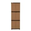 Nilkamal Freedom Mini Medium (FML) Plastic Cabinet for Storage (Sandy & Dark Brown) 2
