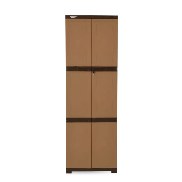 Nilkamal Freedom Mini Medium (FML) Plastic Cabinet for Storage (Sandy & Dark Brown) 2