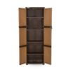 Nilkamal Freedom Mini Medium (FML) Plastic Cabinet for Storage (Sandy & Dark Brown) 3