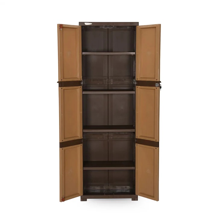 Nilkamal Freedom Mini Medium (FML) Plastic Cabinet for Storage (Sandy & Dark Brown) 3