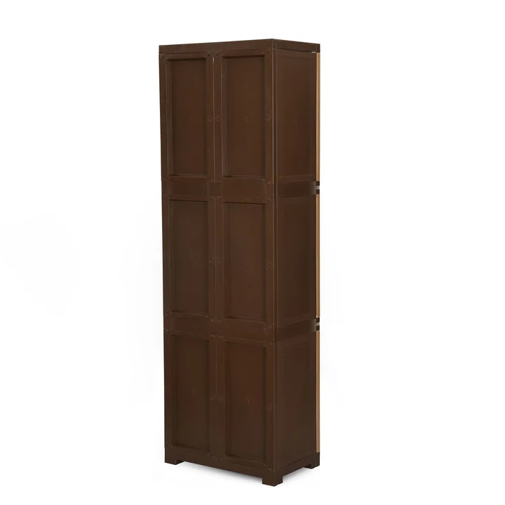 Nilkamal Freedom Mini Medium (FML) Plastic Cabinet for Storage (Sandy & Dark Brown) 5