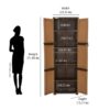 Nilkamal Freedom Mini Medium (FML) Plastic Cabinet for Storage (Sandy & Dark Brown) 8