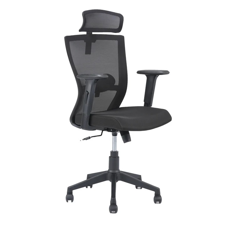 Nilkamal Hexon High Back Mesh with Adjustable Arm Chair (Black) 3
