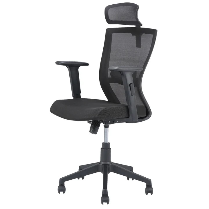 Nilkamal Hexon High Back Mesh with Adjustable Arm Chair (Black) 4