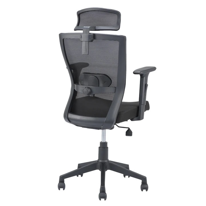 Nilkamal Hexon High Back Mesh with Adjustable Arm Chair (Black) 6