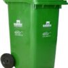 Nilkamal 240L Plastic Garbage Waste Bin (Green) 1