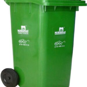 Nilkamal 240L Plastic Garbage Waste Bin (Green)
